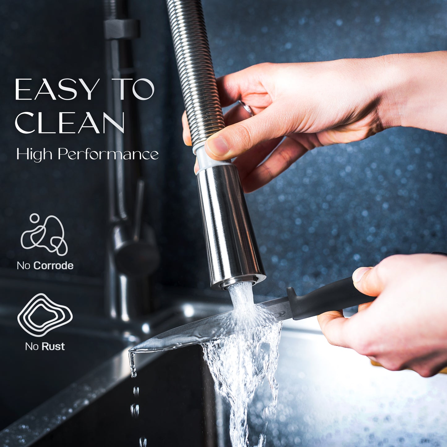 Vos Kitchen Knife Set With Block 13 Pcs