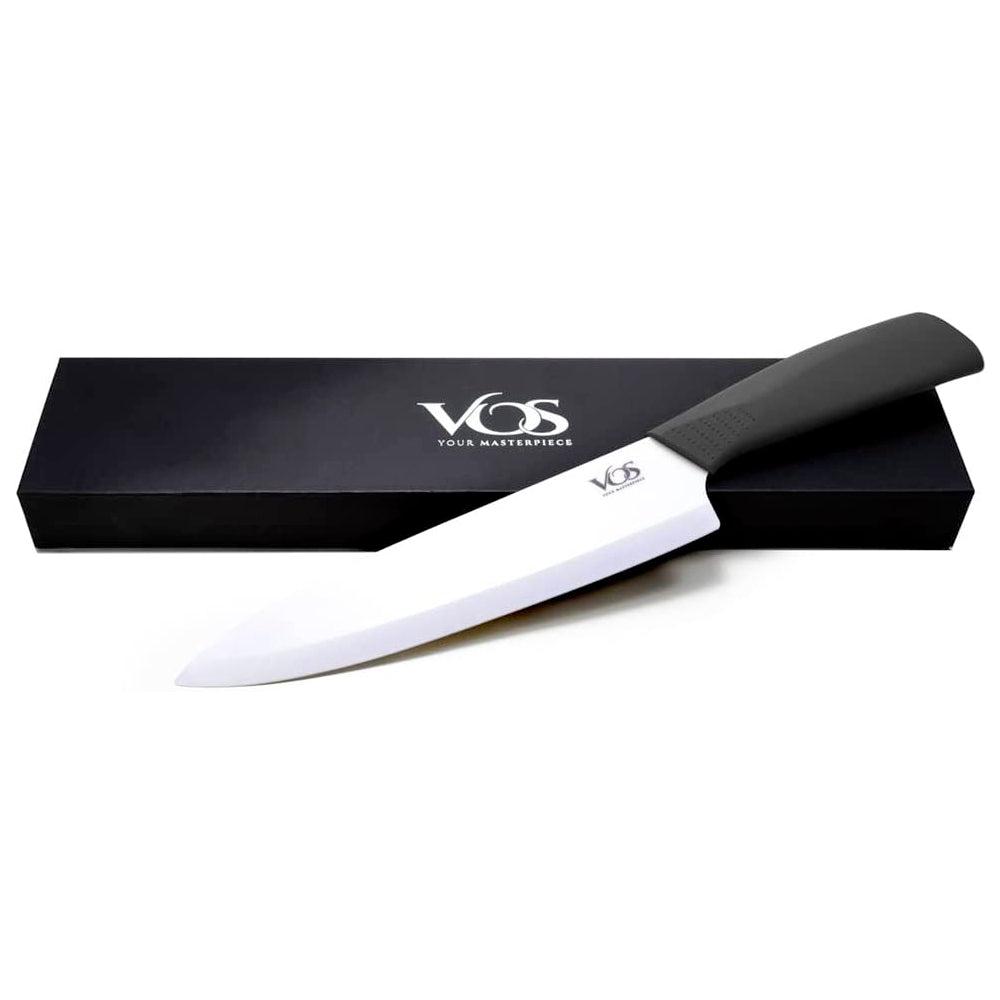 8 Inches Ceramic Knife Chef with Gift box - Black