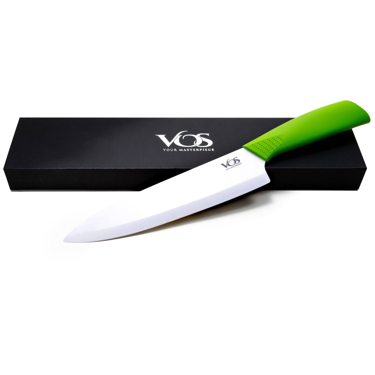 8 Inches Ceramic Knife Chef with Gift box - Green