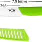 Vos Ceramic Paring Knife 4 Inch Zirconia Blade With Sheath Cover - Handle Fruit and Vegetables Kitchen Knife - Set of 2 (Green & Black)