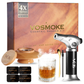Premium Cocktail Smoker Kit - Complete Drink Smoker Set with Torch, Four Wood Flavors in Elegant Gift Box