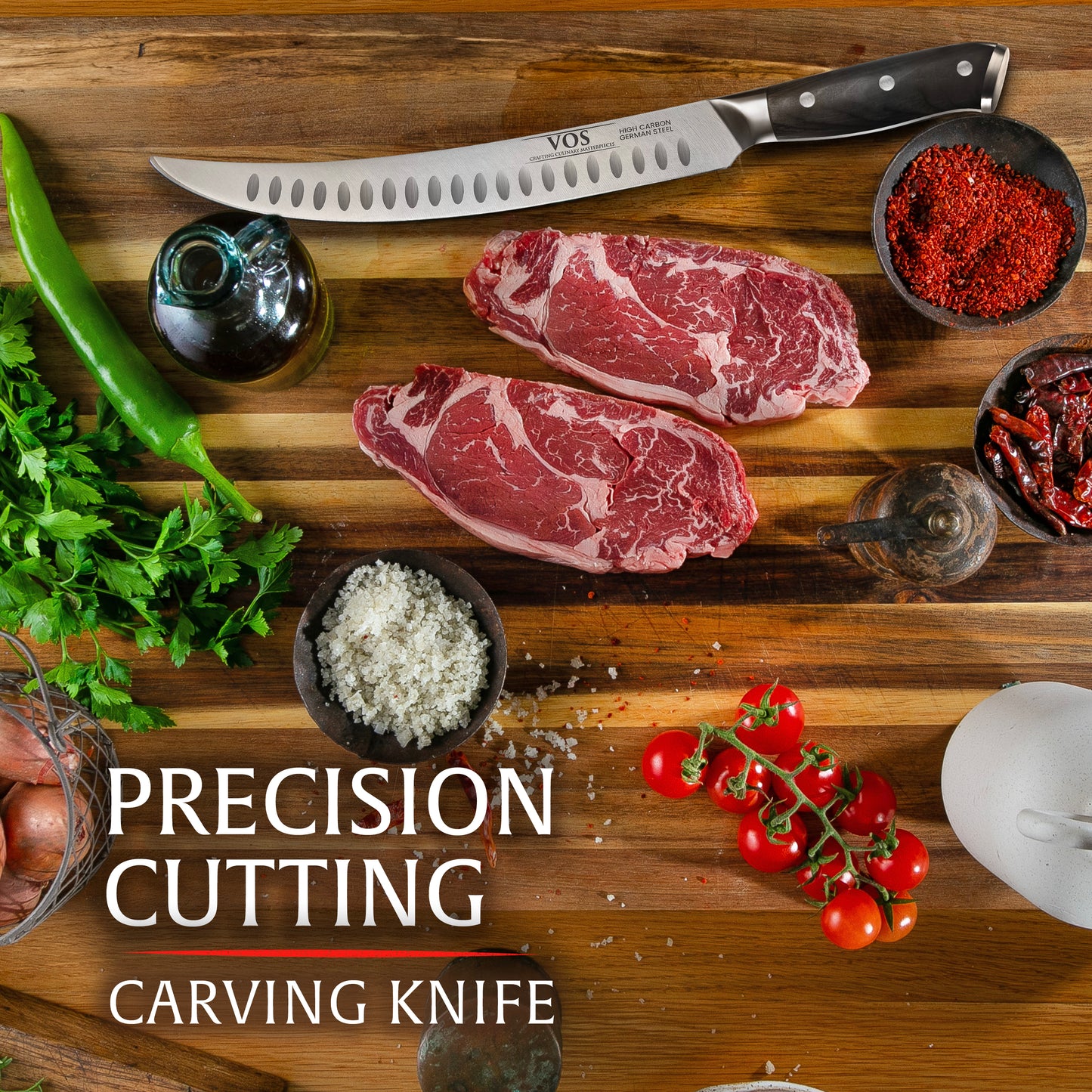 10" Carving Knife Brisket Knife Butcher Knife Stainless Steel Slicing Knife