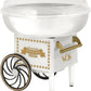 Cotton Candy Machine Kit - White Retro Cotton Candy Maker, Effortless Home Sugar Candy Maker Machine with Comprehensive User-Friendly Guide, Ideal for Parties & Fun Gatherings