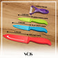 Ceramic Knife Set - 3 Knives & a Peeler - Multicolor