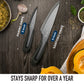 Ceramic Knife Set with Covers - 2 Pcs