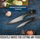 Ceramic Knife Set with Covers - 2 Pcs