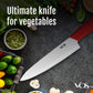 8 Inches Ceramic Knife Chef with Gift box - Red